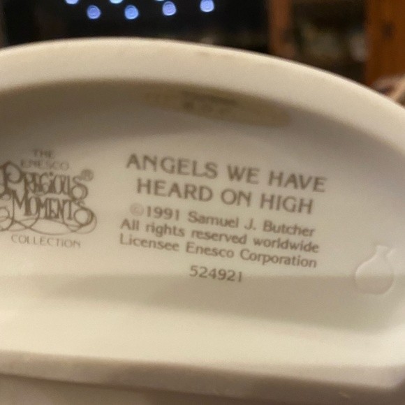 Precious Moments. 1991 “Angels We Have Heard On High” #524921 - Picture 4 of 5